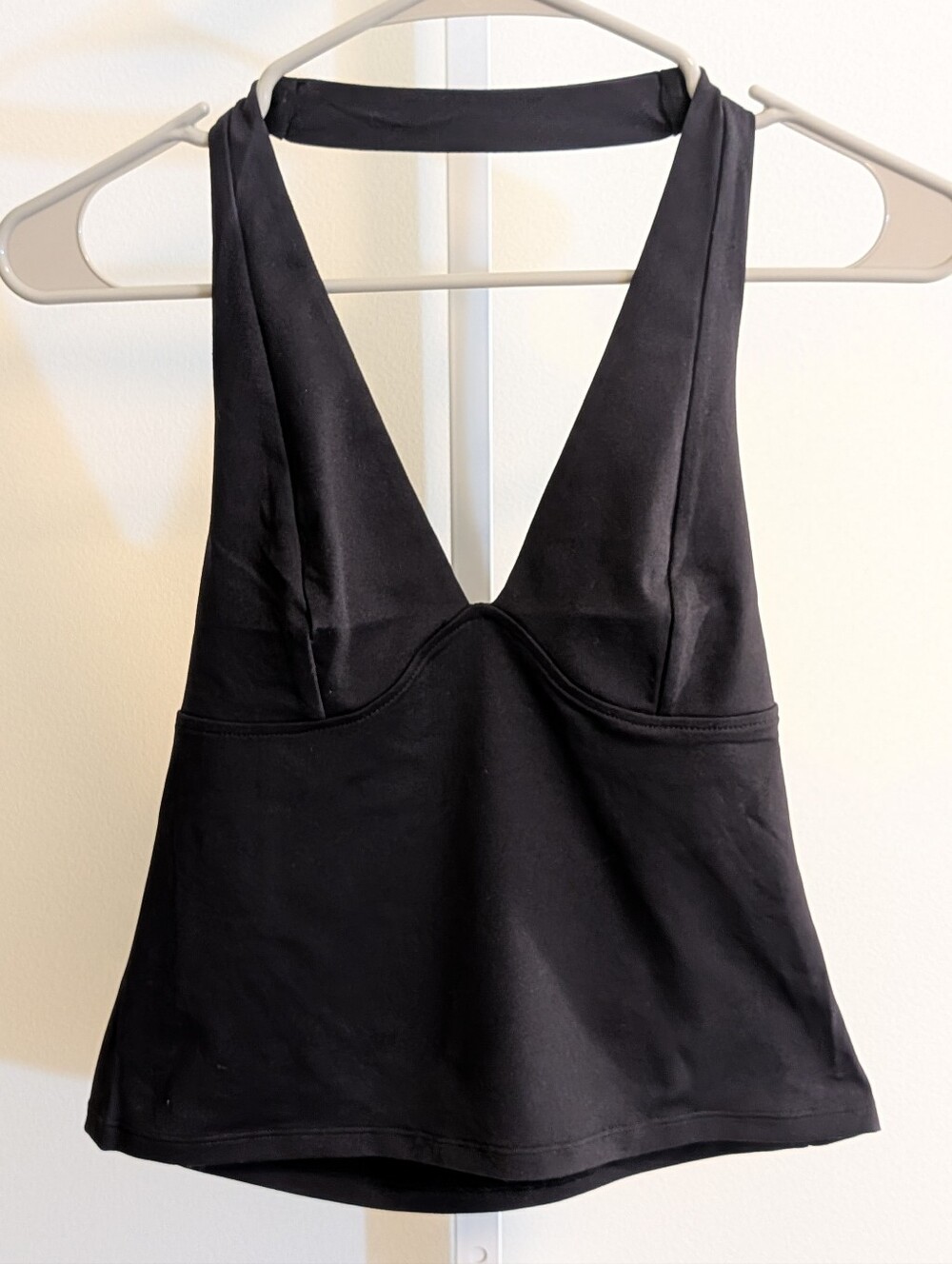 NWT Free People Still Here Halter Cami - Black - Picture 3 of 5